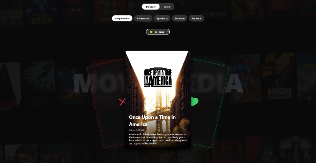 Screenshot of MoviePedia